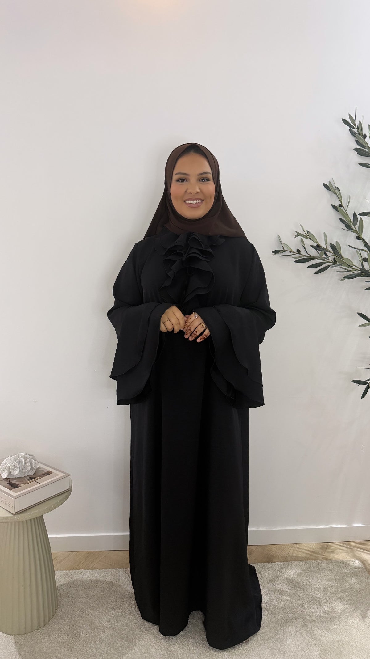 Ruffle dress - black