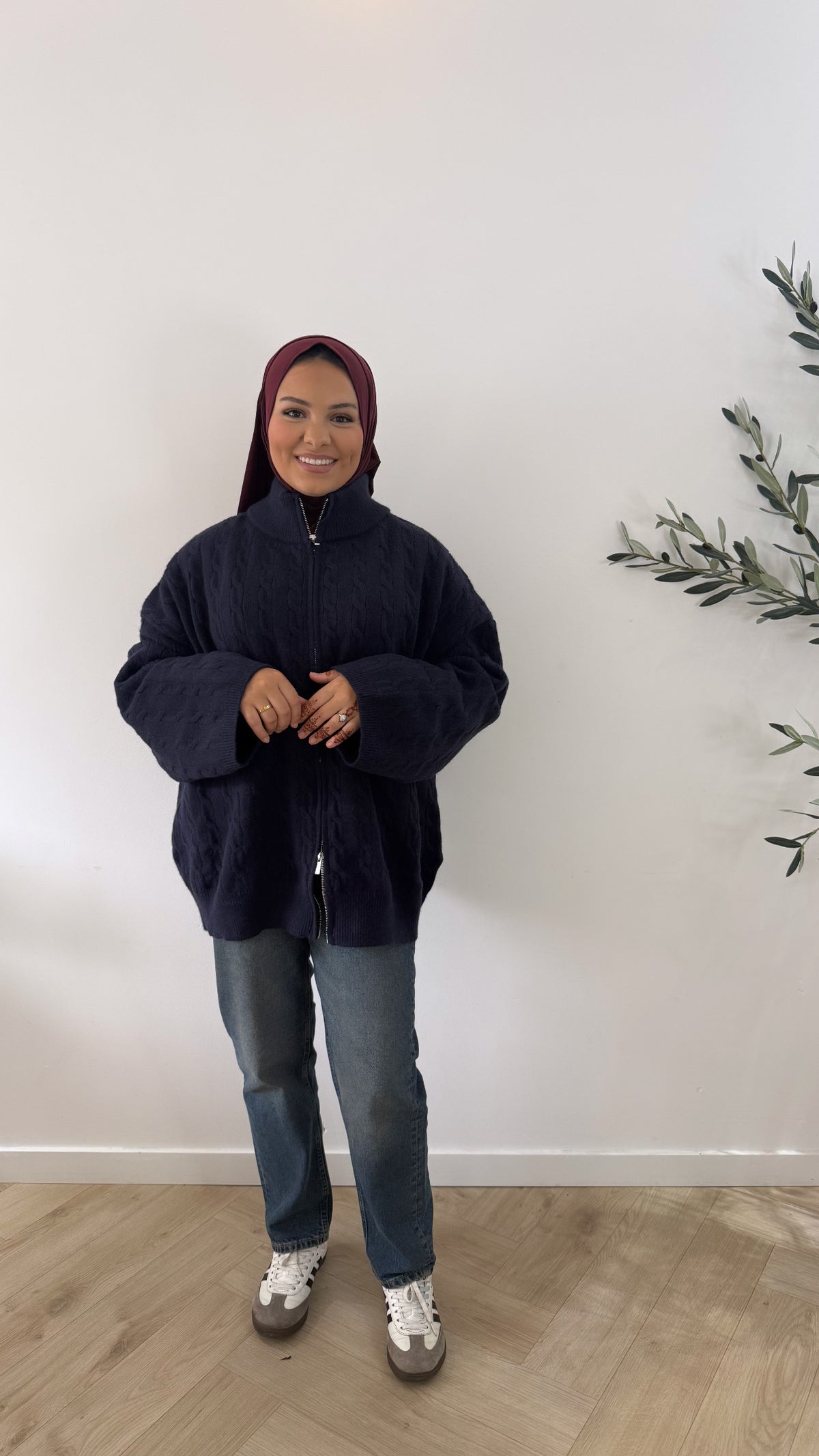 Oversized vest - dark blue