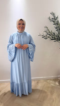 Long sleeve dress - sky blue