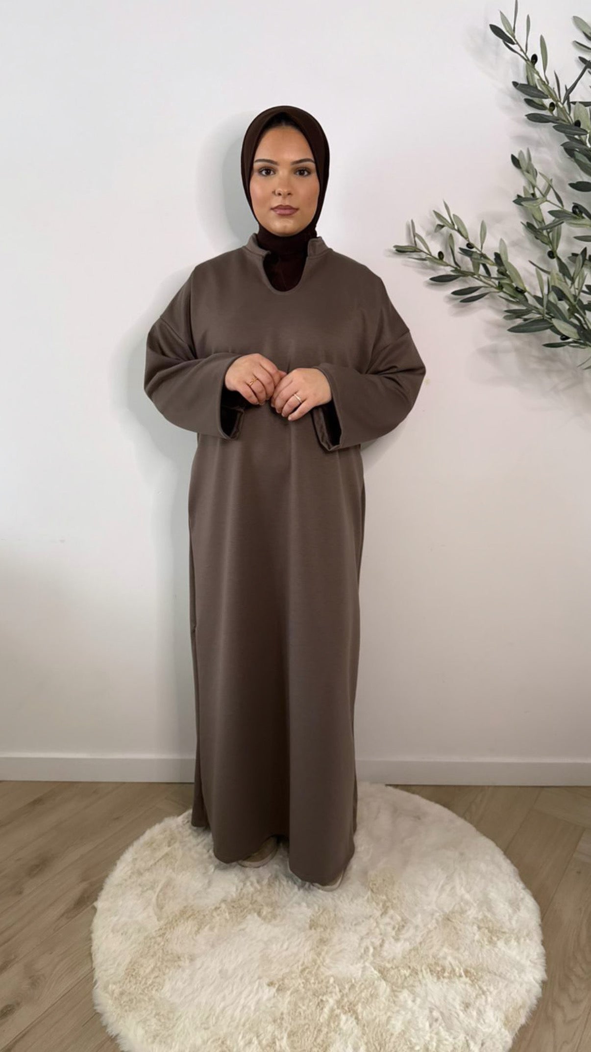 Essential dress - taupe