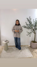 Button vest - taupe