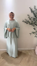 Long sleeve twinset - mint green