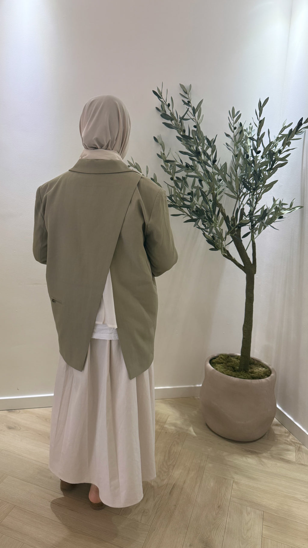 Split Blazer - Khaki