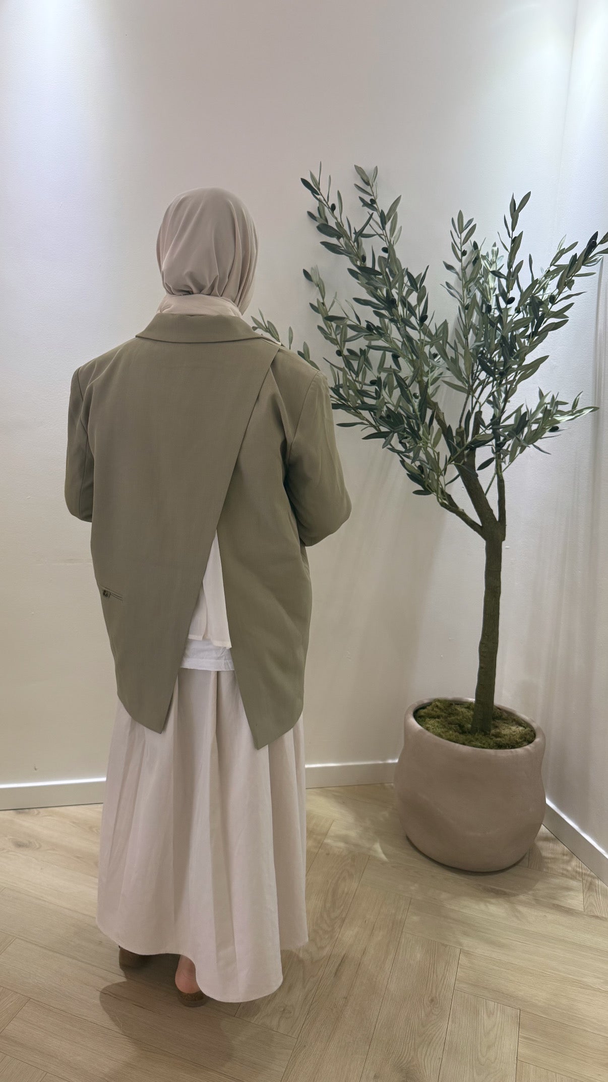 Split Blazer - Khaki