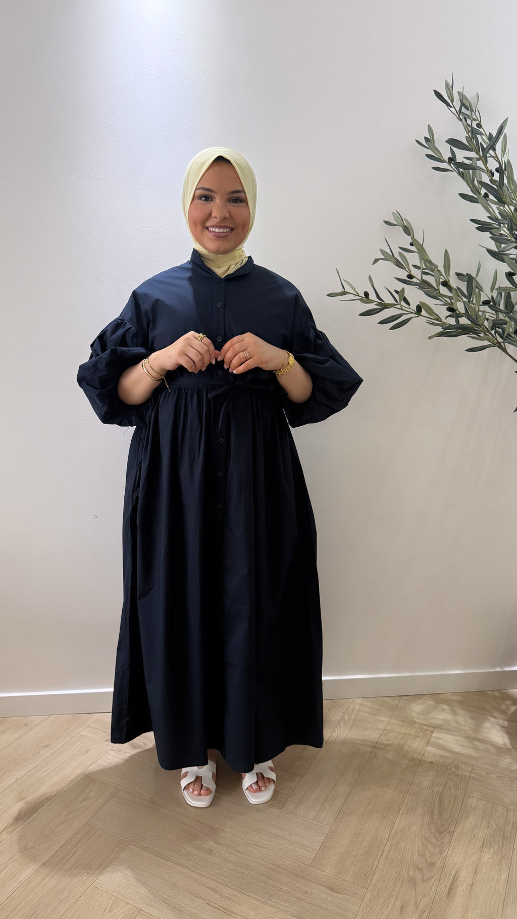 Ballon sleeve - navy
