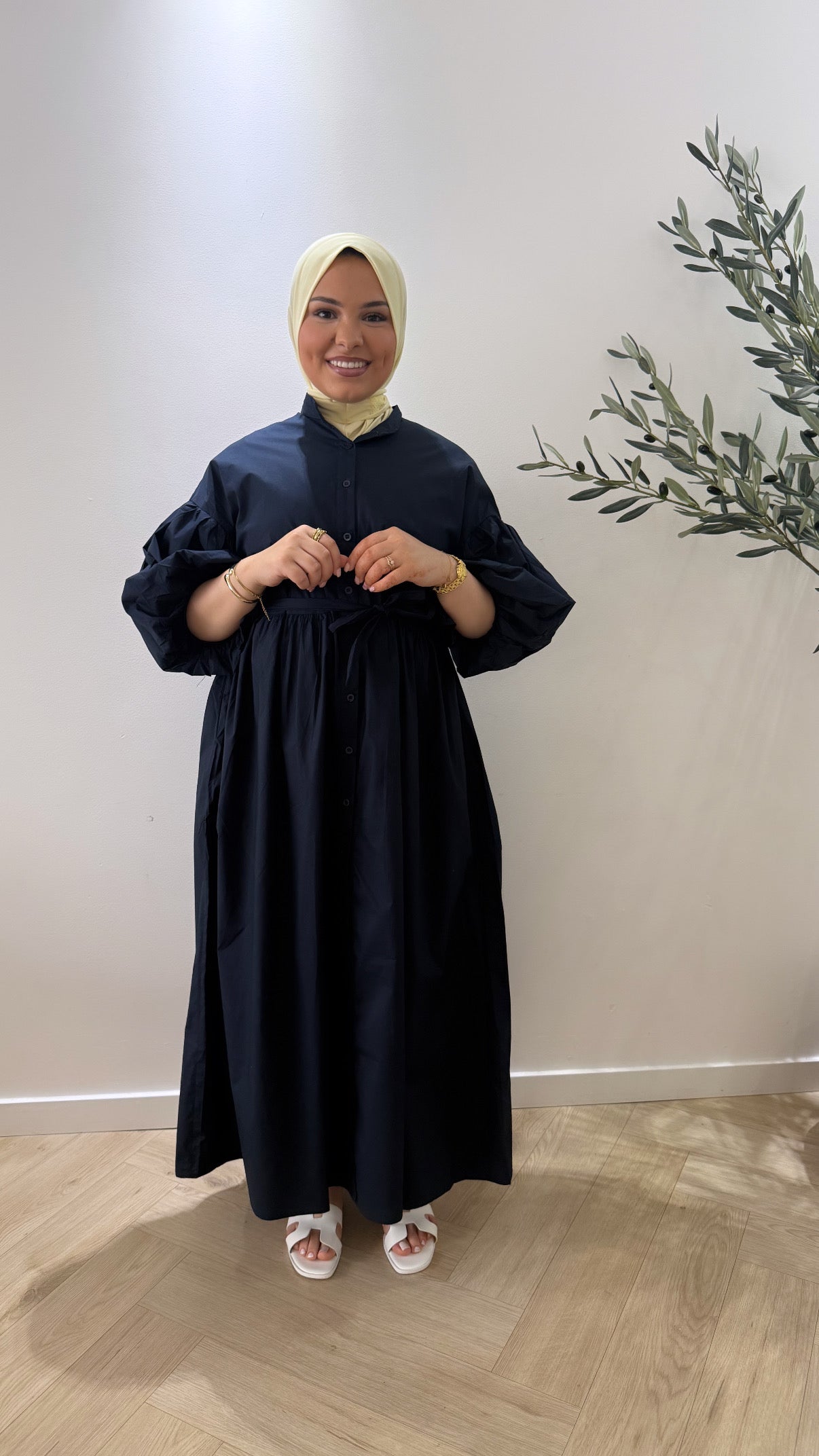 Ballon sleeve - navy