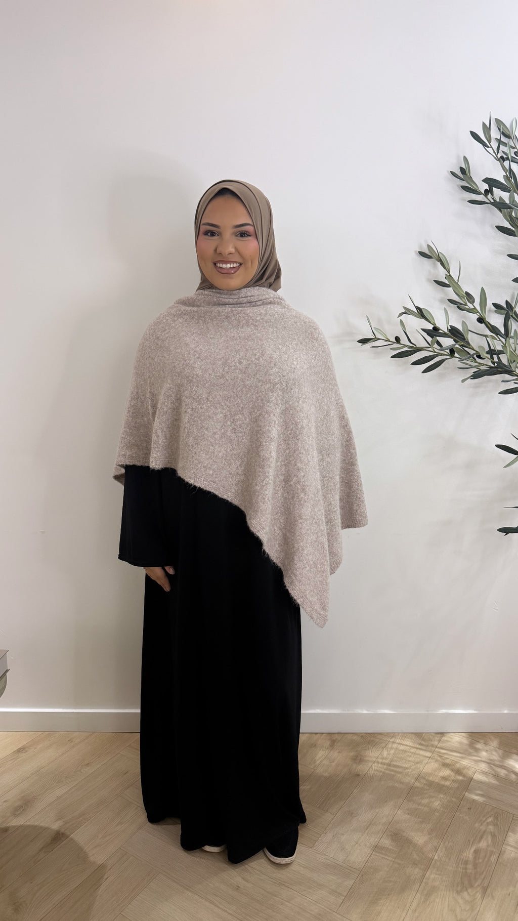 Poncho - taupe