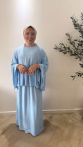 Long sleeve twinset - sky blue