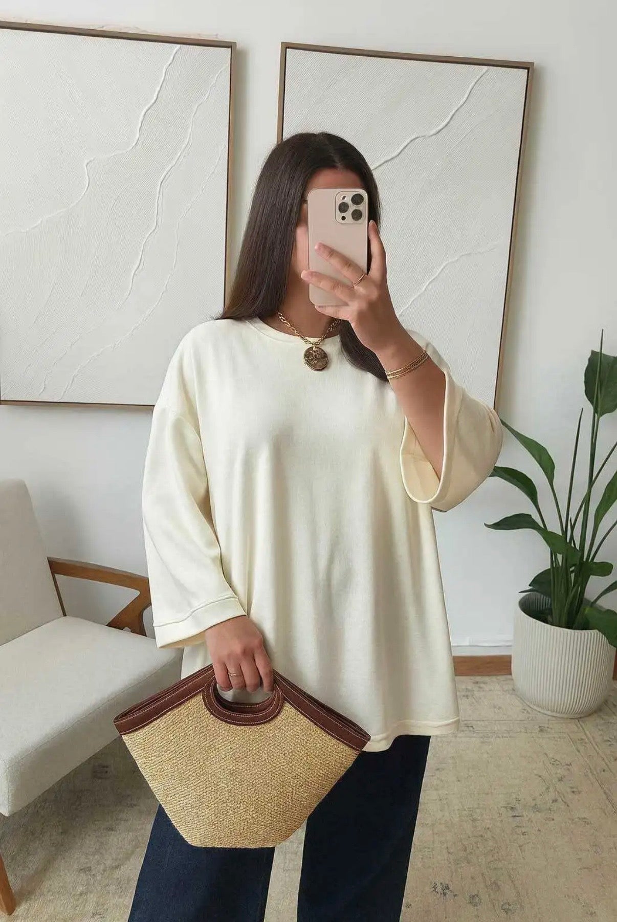 Basic t-shirt - beige