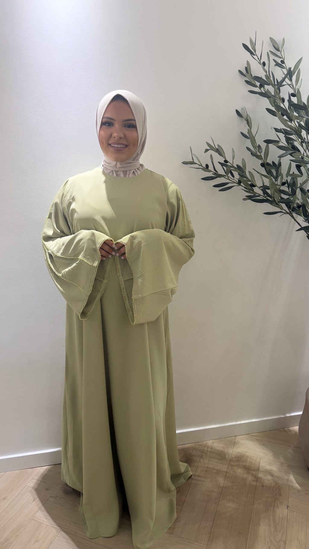 Elegance Abaya - Mint Green