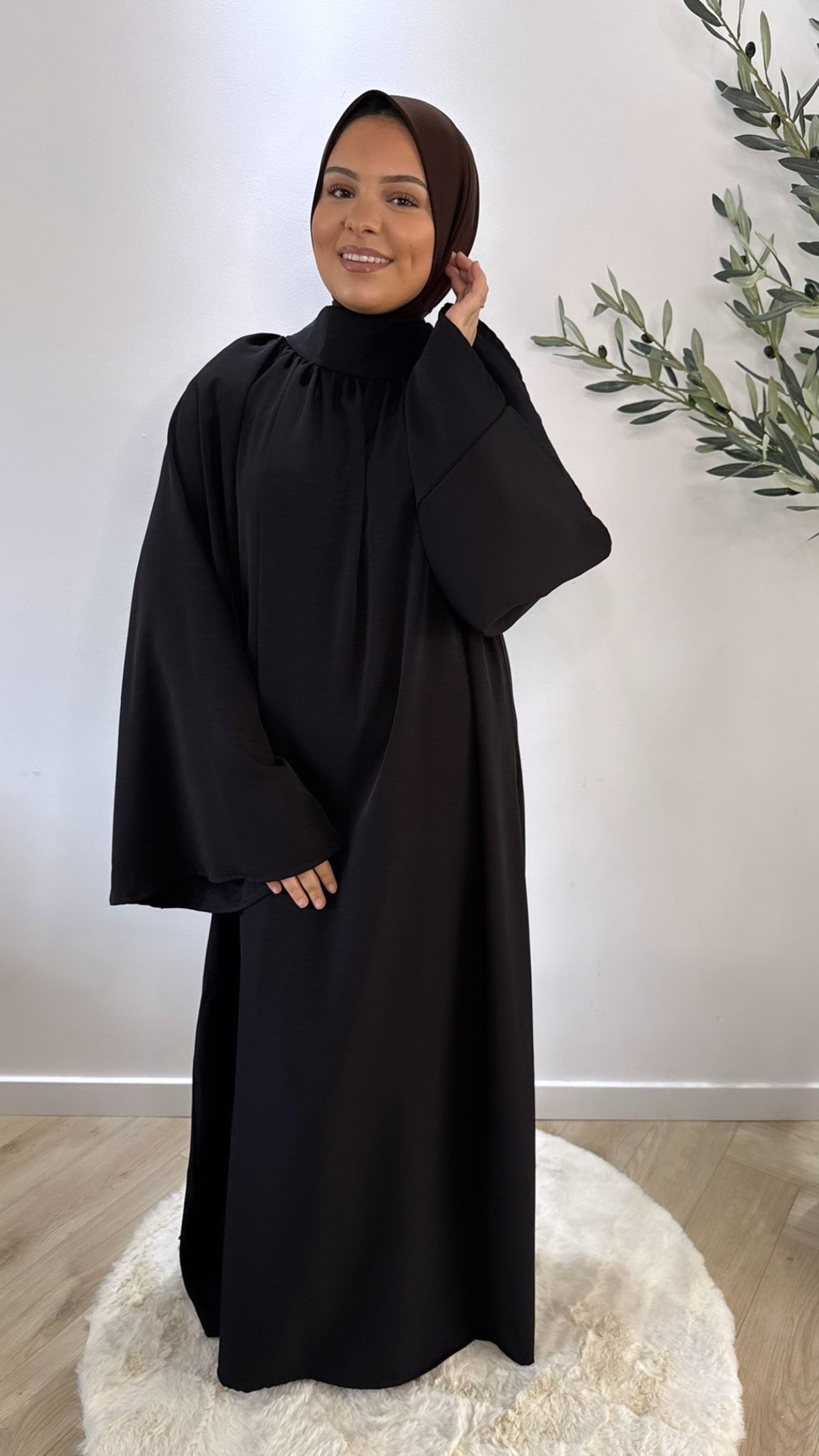 Long sleeve dress - black