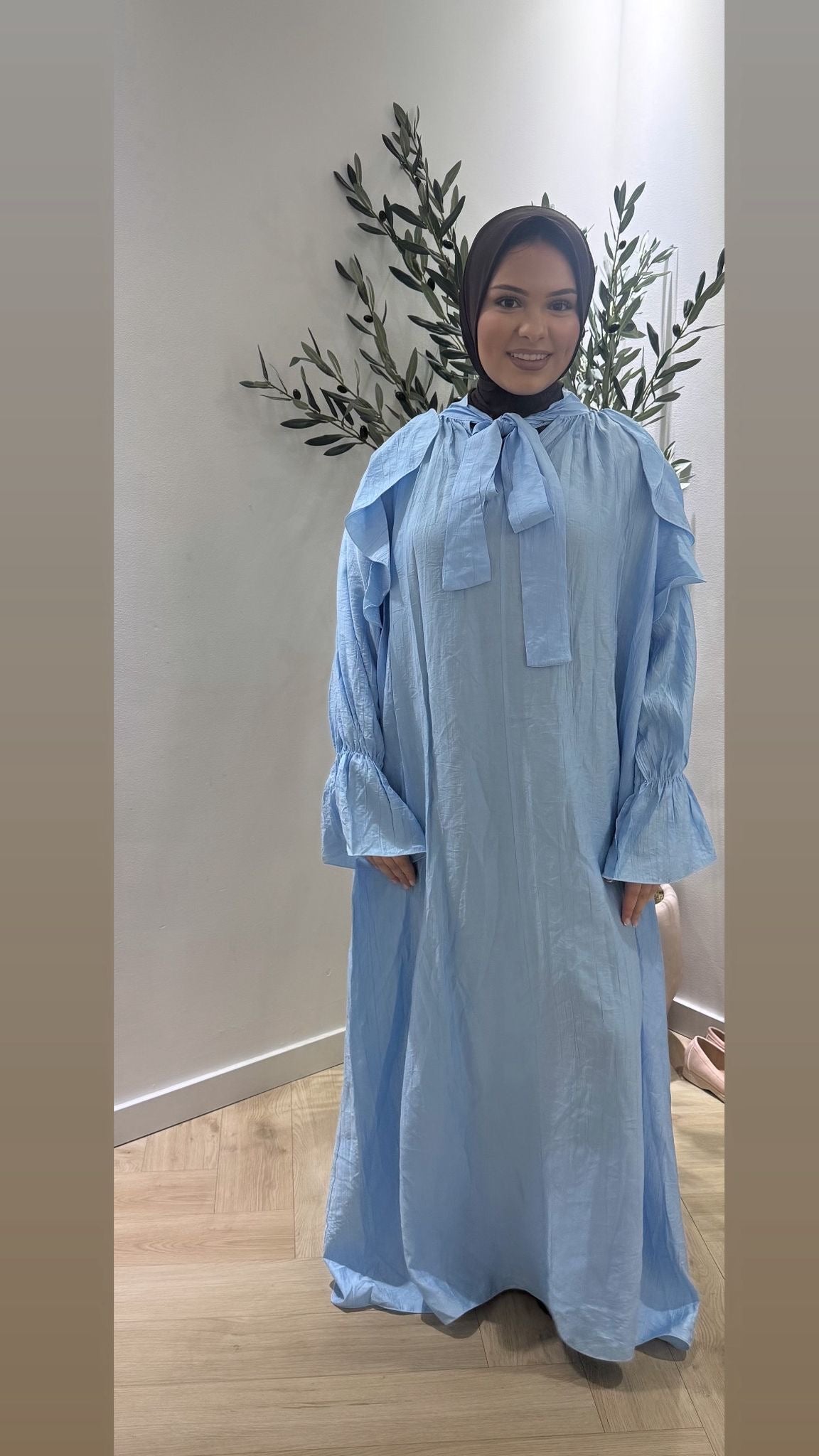 Strik dress - babyblauw