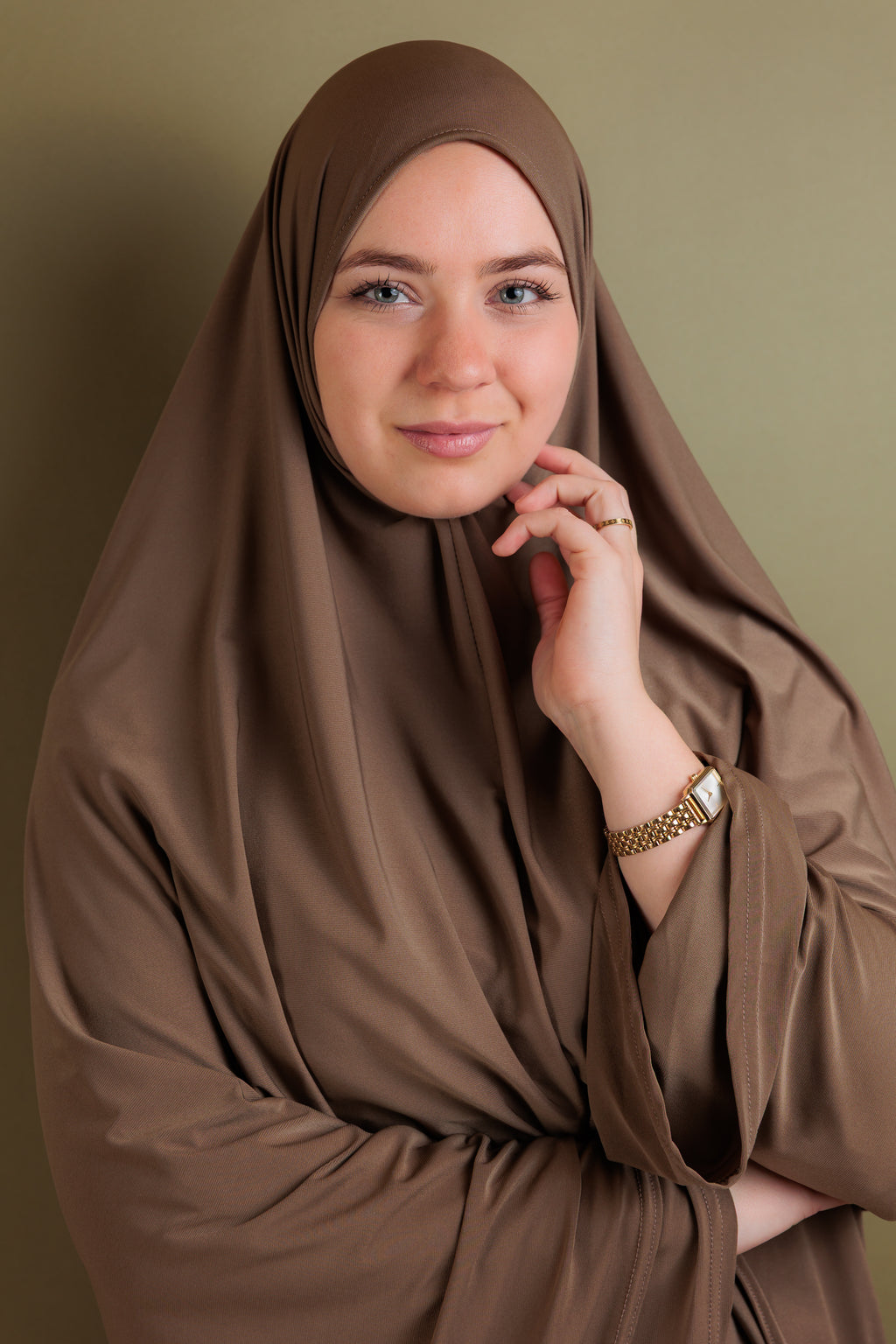 Jersey Khimaarset - Hazelnut Brown