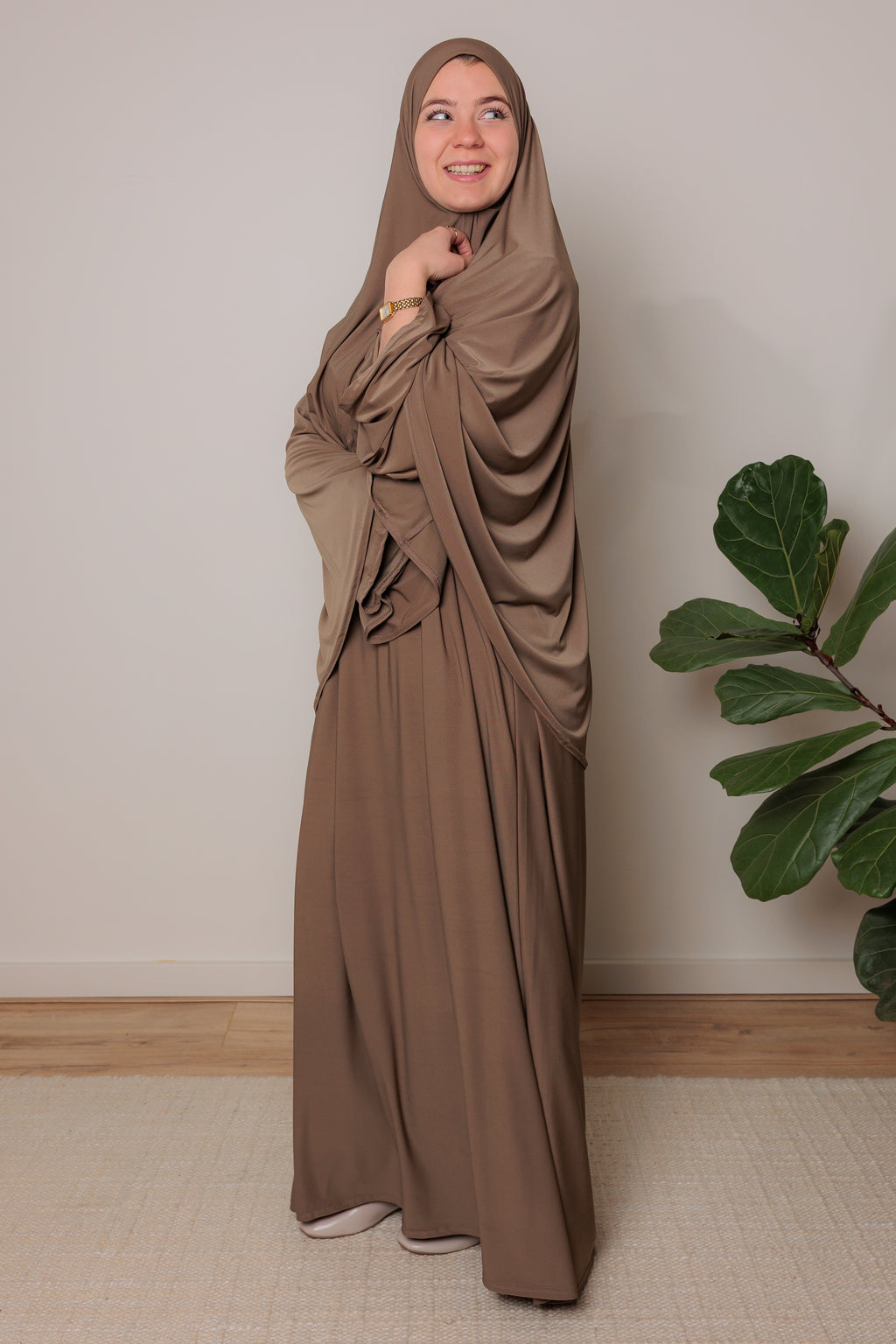 Jersey Khimaarset - Hazelnut Brown