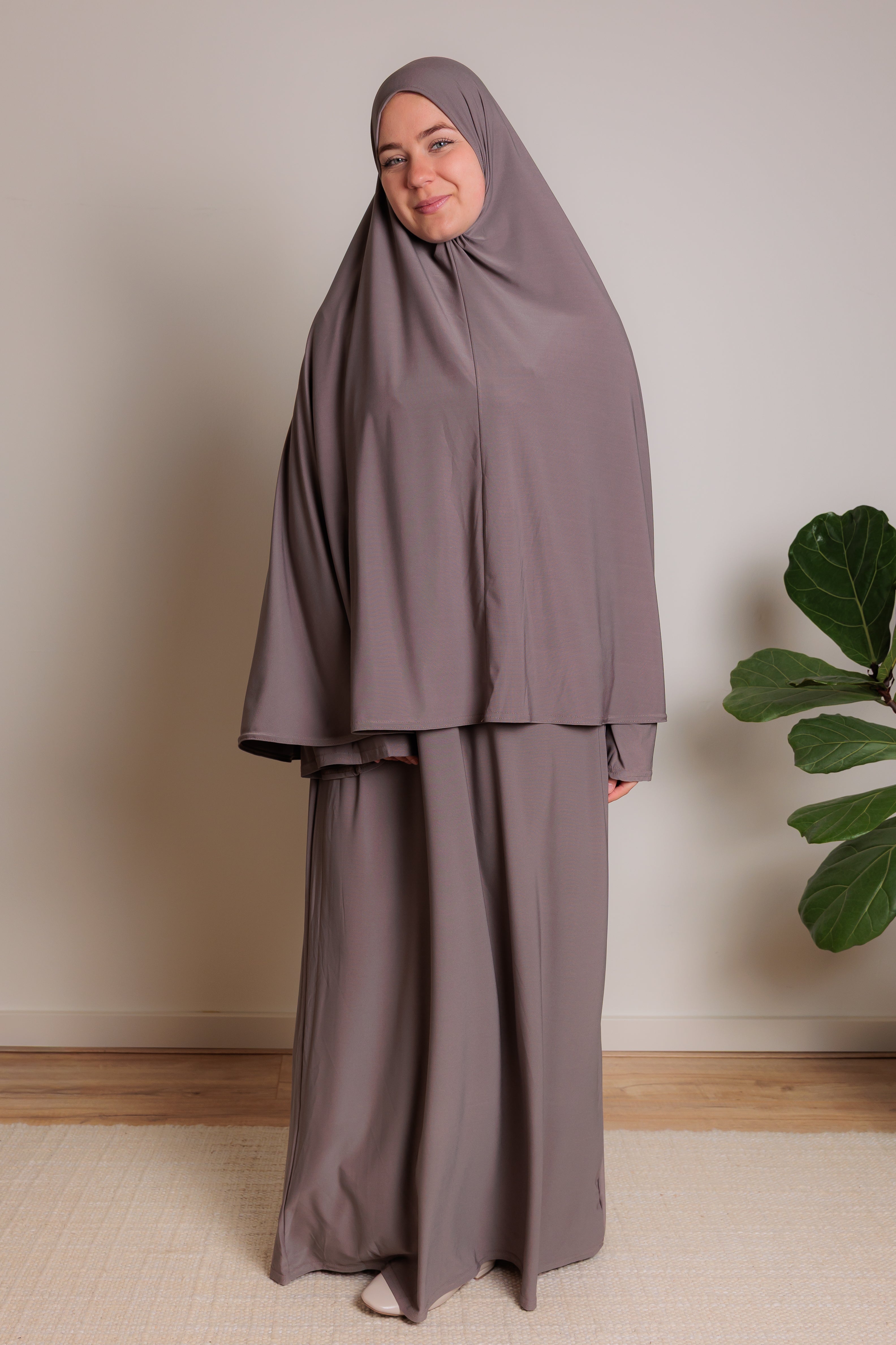 Jersey Khimaarset - Taupe