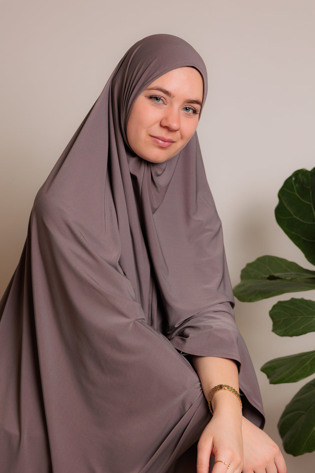 Jersey Khimaarset - Taupe