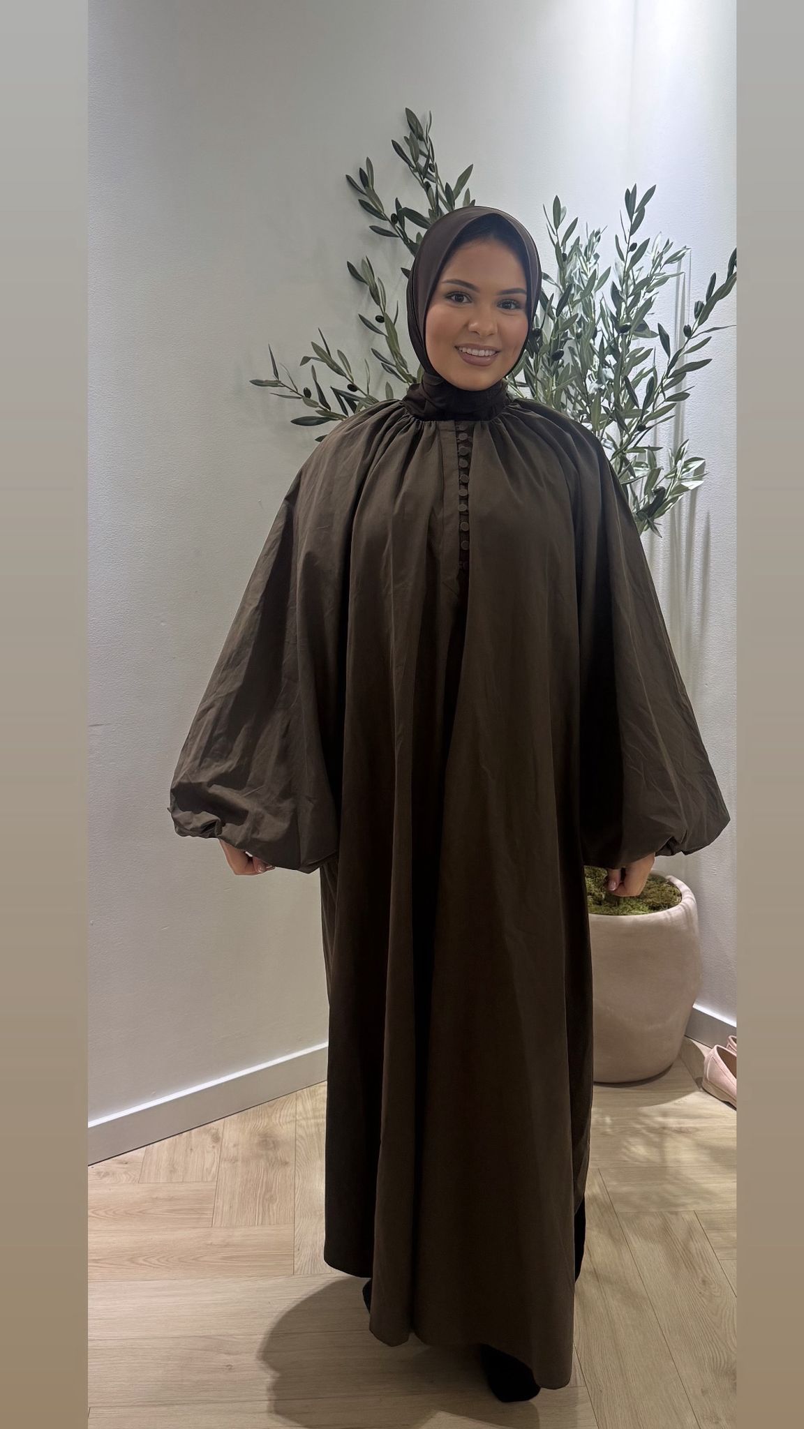 Ballon sleeve - brown
